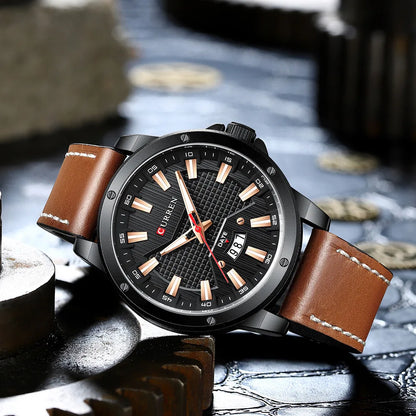 CURREN 8376 Leather Watch
