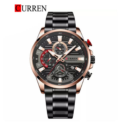 CURREN Stainless Steel Watch For Men With Box